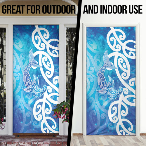 Hammerhead Shark Tattoo New Zealand Door Cover Maori Galaxy Mangopare Pattern