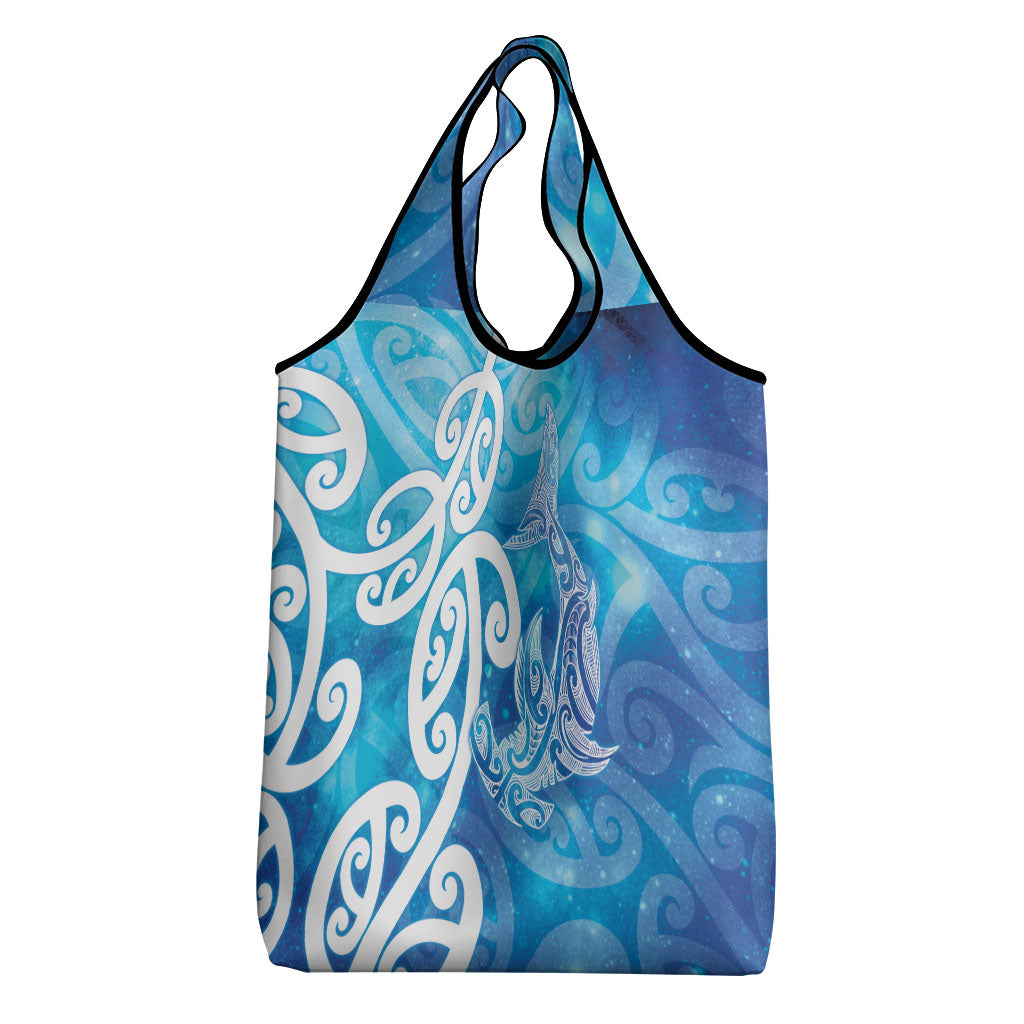Hammerhead Shark Tattoo New Zealand Grocery Bag Maori Galaxy Mangopare Pattern