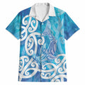 Hammerhead Shark Tattoo New Zealand Hawaiian Shirt Maori Galaxy Mangopare Pattern