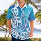 Hammerhead Shark Tattoo New Zealand Hawaiian Shirt Maori Galaxy Mangopare Pattern