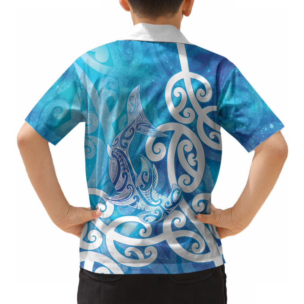 Hammerhead Shark Tattoo New Zealand Hawaiian Shirt Maori Galaxy Mangopare Pattern