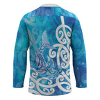 Hammerhead Shark Tattoo New Zealand Hockey Jersey Maori Galaxy Mangopare Pattern