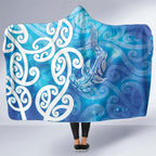 Hammerhead Shark Tattoo New Zealand Hooded Blanket Maori Galaxy Mangopare Pattern