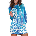 Hammerhead Shark Tattoo New Zealand Hoodie Dress Maori Galaxy Mangopare Pattern