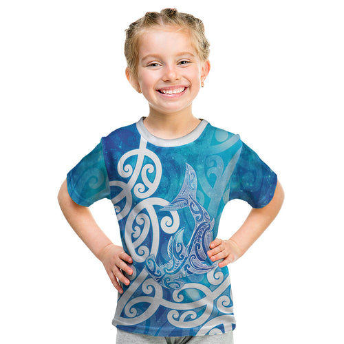 Hammerhead Shark Tattoo New Zealand Kid T Shirt Maori Galaxy Mangopare Pattern