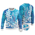 Hammerhead Shark Tattoo New Zealand Ugly Christmas Sweater Maori Galaxy Mangopare Pattern
