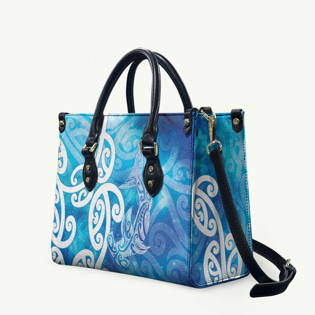 Hammerhead Shark Tattoo New Zealand Leather Bag Maori Galaxy Mangopare Pattern