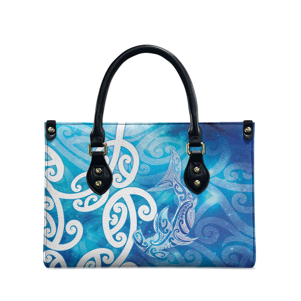 Hammerhead Shark Tattoo New Zealand Leather Bag Maori Galaxy Mangopare Pattern