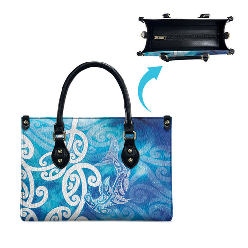 Hammerhead Shark Tattoo New Zealand Leather Bag Maori Galaxy Mangopare Pattern
