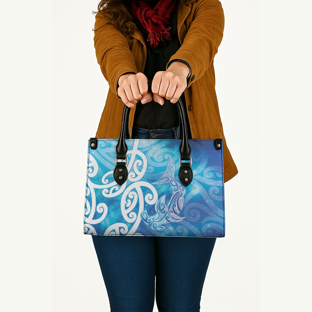 Hammerhead Shark Tattoo New Zealand Leather Bag Maori Galaxy Mangopare Pattern