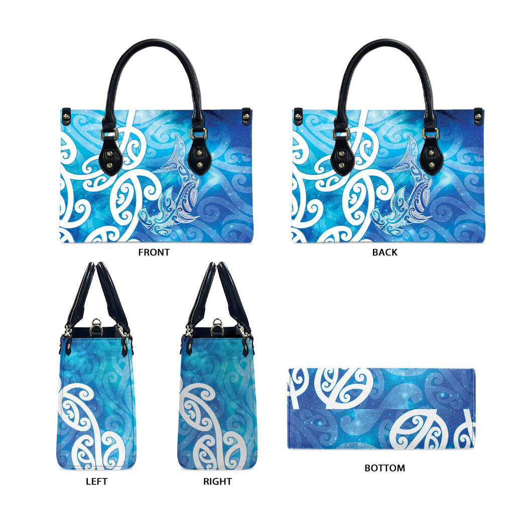 Hammerhead Shark Tattoo New Zealand Leather Bag Maori Galaxy Mangopare Pattern