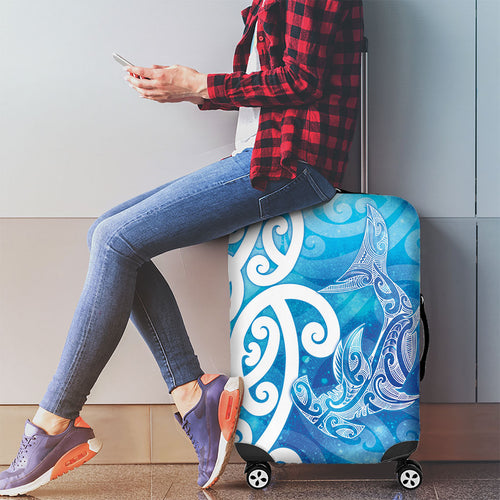 Hammerhead Shark Tattoo New Zealand Luggage Cover Maori Galaxy Mangopare Pattern