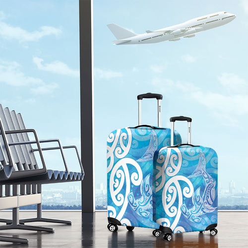 Hammerhead Shark Tattoo New Zealand Luggage Cover Maori Galaxy Mangopare Pattern