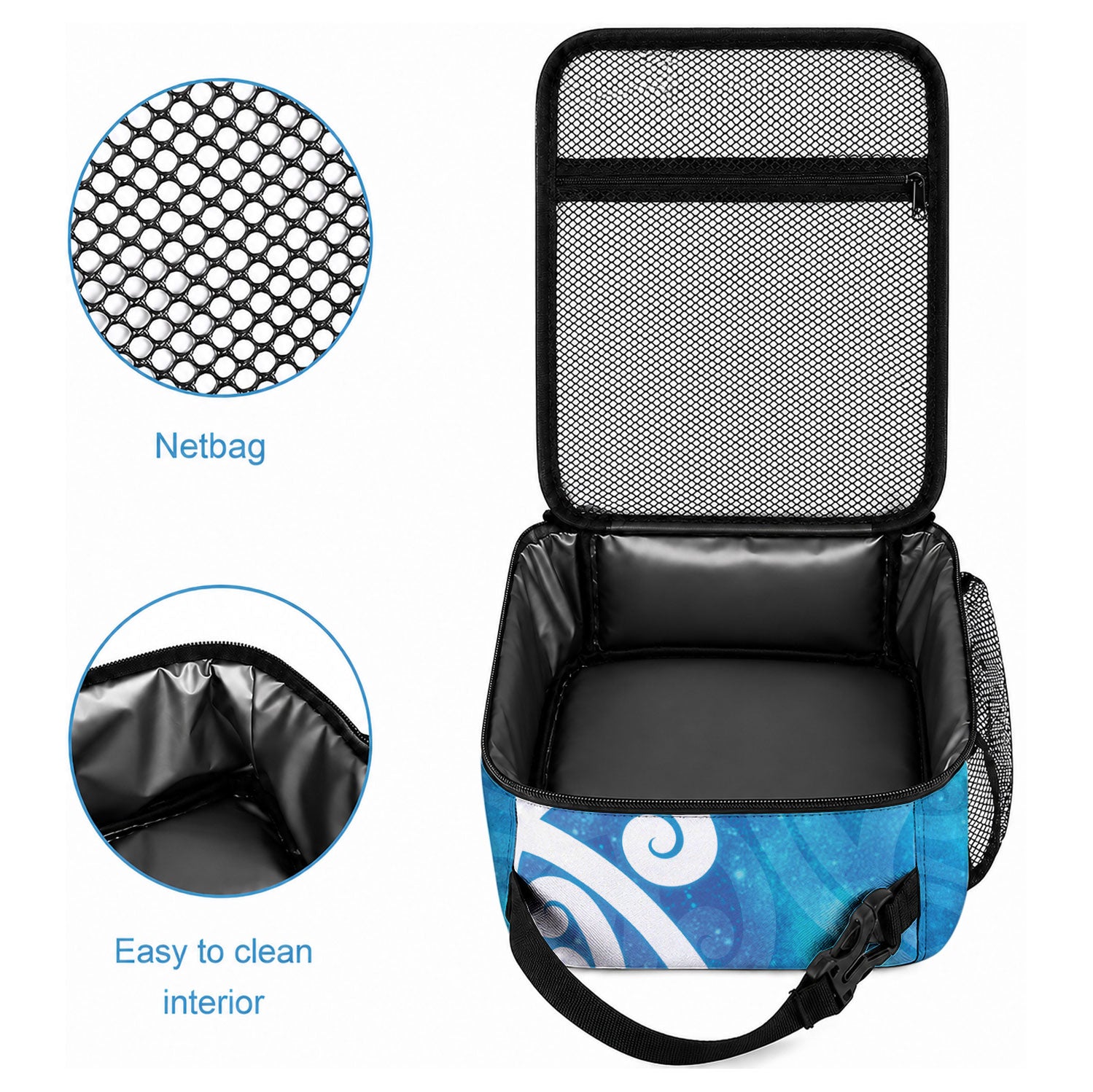 Hammerhead Shark Tattoo New Zealand Lunch Bag Maori Galaxy Mangopare Pattern