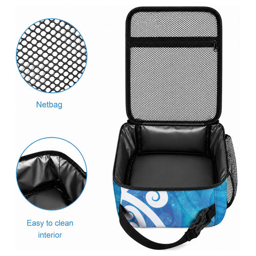 Hammerhead Shark Tattoo New Zealand Lunch Bag Maori Galaxy Mangopare Pattern