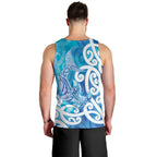 Hammerhead Shark Tattoo New Zealand Men Tank Top Maori Galaxy Mangopare Pattern