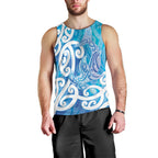 Hammerhead Shark Tattoo New Zealand Men Tank Top Maori Galaxy Mangopare Pattern