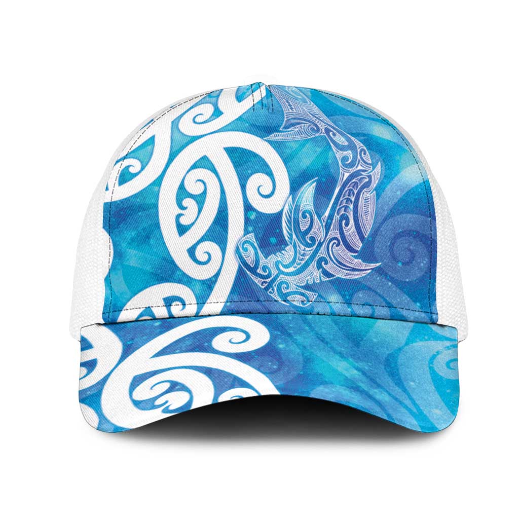 Hammerhead Shark Tattoo New Zealand Mesh Trucker Cap Maori Galaxy Mangopare Pattern