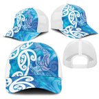 Hammerhead Shark Tattoo New Zealand Mesh Trucker Cap Maori Galaxy Mangopare Pattern