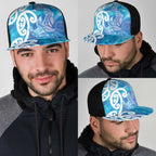 Hammerhead Shark Tattoo New Zealand Mesh Trucker Cap Maori Galaxy Mangopare Pattern