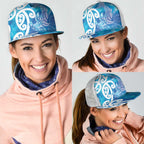 Hammerhead Shark Tattoo New Zealand Mesh Trucker Cap Maori Galaxy Mangopare Pattern