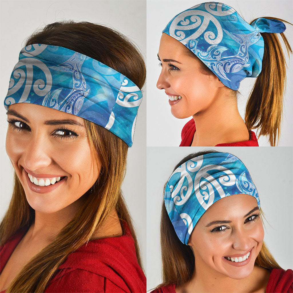 Hammerhead Shark Tattoo New Zealand Neck Gaiter Maori Galaxy Mangopare Pattern