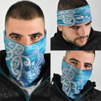 Hammerhead Shark Tattoo New Zealand Neck Gaiter Maori Galaxy Mangopare Pattern