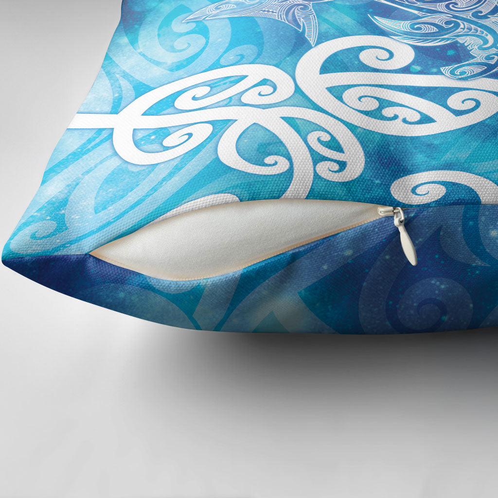 Hammerhead Shark Tattoo New Zealand Pillow Cover Maori Galaxy Mangopare Pattern