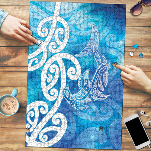 Hammerhead Shark Tattoo New Zealand Puzzle Maori Galaxy Mangopare Pattern