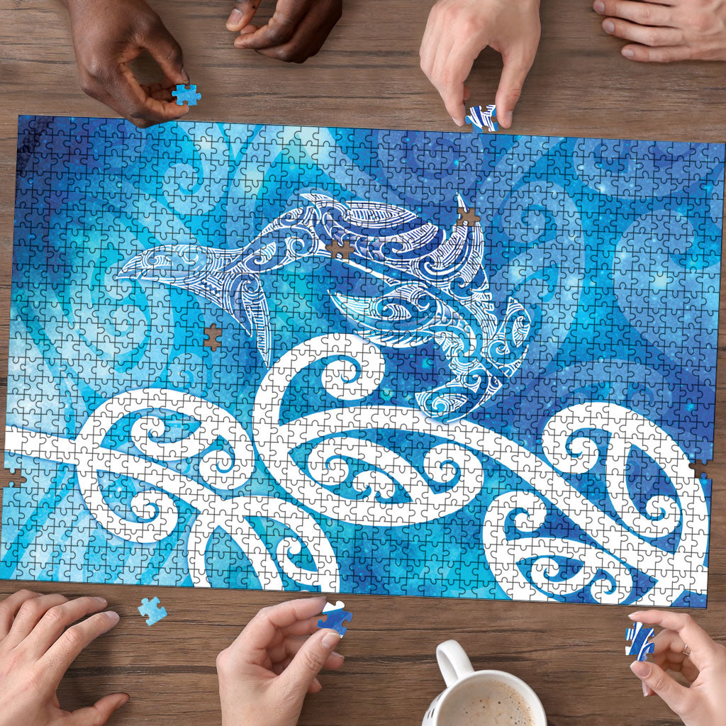 Hammerhead Shark Tattoo New Zealand Puzzle Maori Galaxy Mangopare Pattern