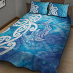 Hammerhead Shark Tattoo New Zealand Quilt Bed Set Maori Galaxy Mangopare Pattern