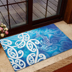Hammerhead Shark Tattoo New Zealand Rubber Doormat Maori Galaxy Mangopare Pattern