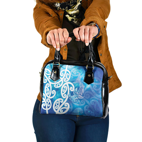 Hammerhead Shark Tattoo New Zealand Shoulder Handbag Maori Galaxy Mangopare Pattern