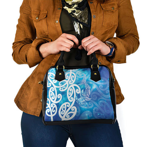 Hammerhead Shark Tattoo New Zealand Shoulder Handbag Maori Galaxy Mangopare Pattern