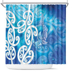 Hammerhead Shark Tattoo New Zealand Shower Curtain Maori Galaxy Mangopare Pattern