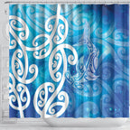 Hammerhead Shark Tattoo New Zealand Shower Curtain Maori Galaxy Mangopare Pattern