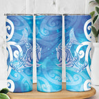 Hammerhead Shark Tattoo New Zealand Skinny Tumbler Maori Galaxy Mangopare Pattern