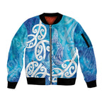 Hammerhead Shark Tattoo New Zealand Sleeve Zip Bomber Jacket Maori Galaxy Mangopare Pattern