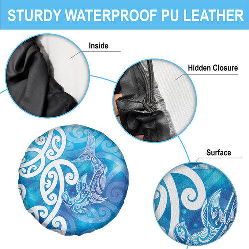 Hammerhead Shark Tattoo New Zealand Spare Tire Cover Maori Galaxy Mangopare Pattern