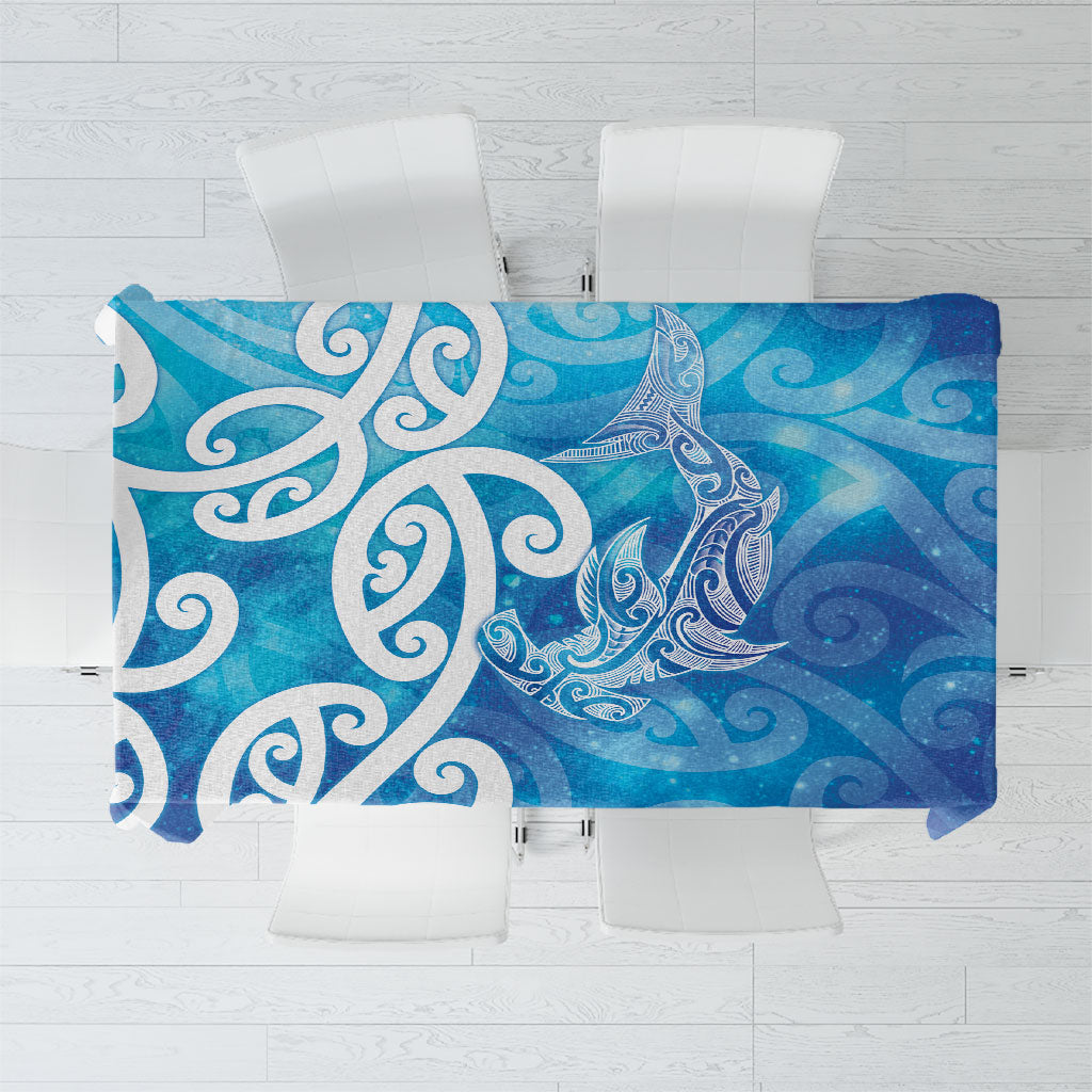 Hammerhead Shark Tattoo New Zealand Tablecloth Maori Galaxy Mangopare Pattern