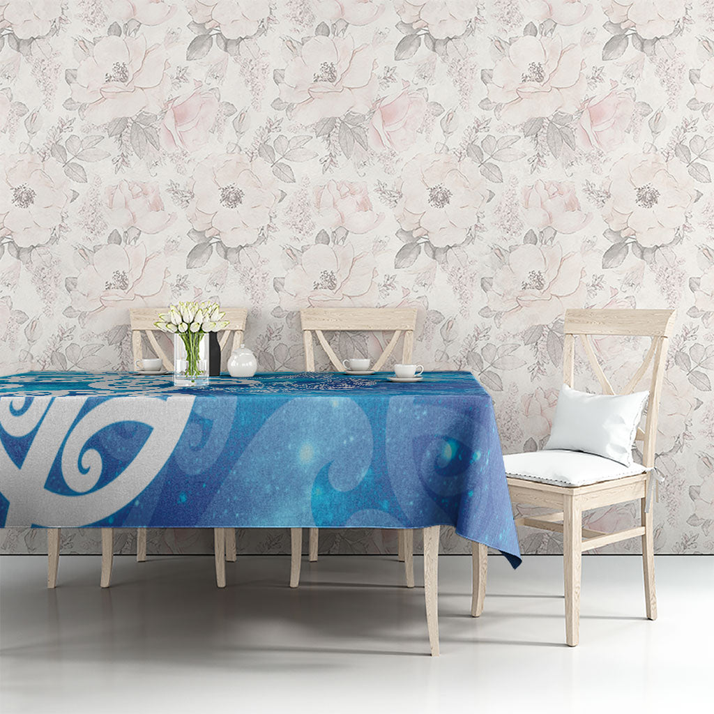 Hammerhead Shark Tattoo New Zealand Tablecloth Maori Galaxy Mangopare Pattern