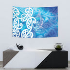 Hammerhead Shark Tattoo New Zealand Tapestry Maori Galaxy Mangopare Pattern