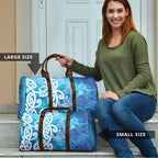 Hammerhead Shark Tattoo New Zealand Travel Bag Maori Galaxy Mangopare Pattern