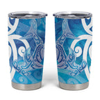 Hammerhead Shark Tattoo New Zealand Tumbler Cup Maori Galaxy Mangopare Pattern