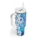 Hammerhead Shark Tattoo New Zealand Tumbler With Handle Maori Galaxy Mangopare Pattern
