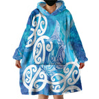 Hammerhead Shark Tattoo New Zealand Wearable Blanket Hoodie Maori Galaxy Mangopare Pattern