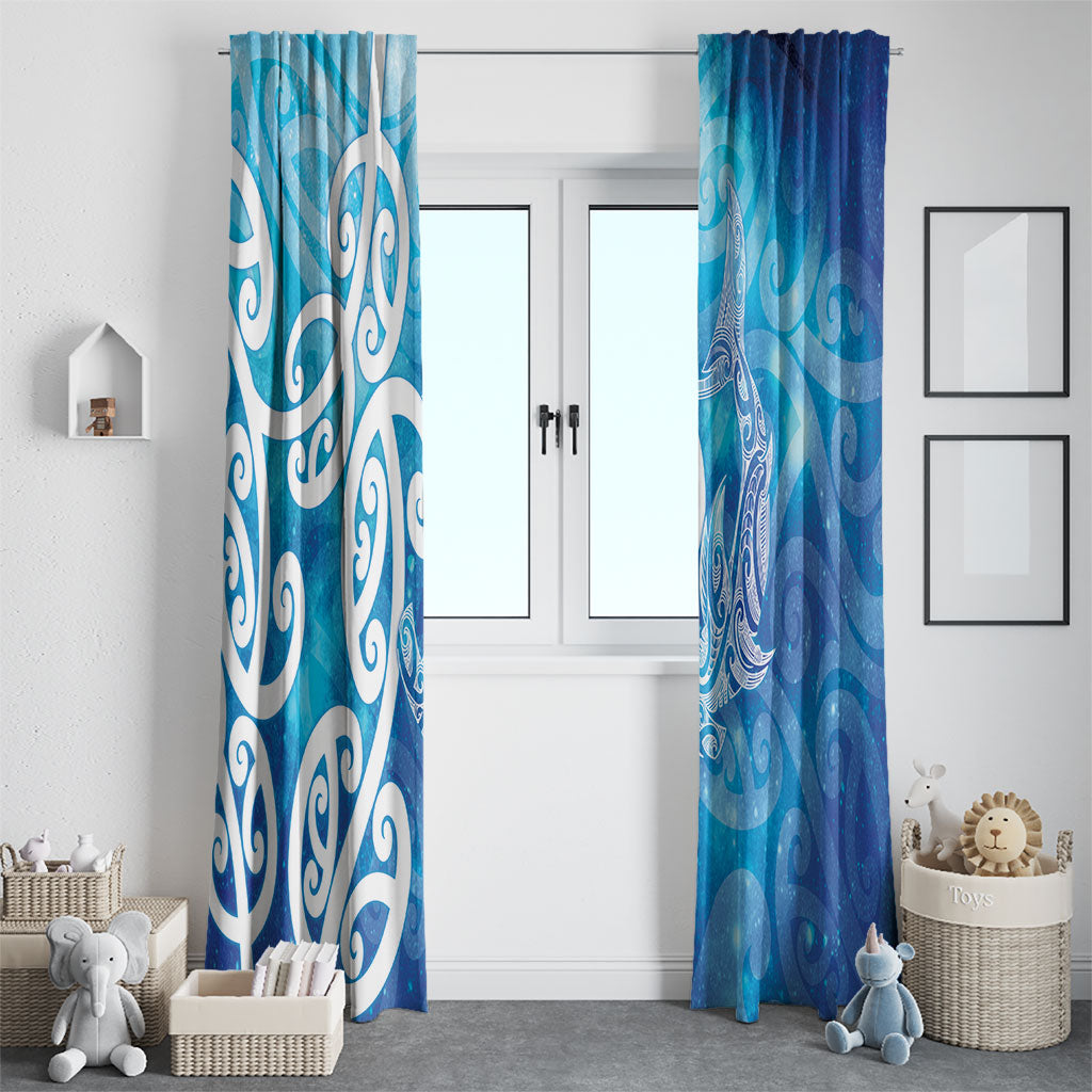Hammerhead Shark Tattoo New Zealand Window Curtain Maori Galaxy Mangopare Pattern