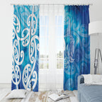 Hammerhead Shark Tattoo New Zealand Window Curtain Maori Galaxy Mangopare Pattern