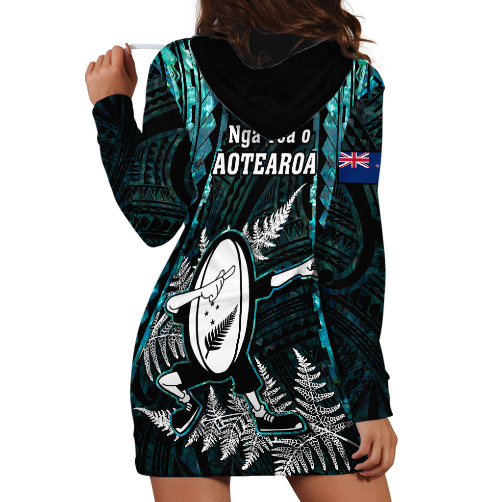 new-zealand-silver-fern-rugby-hoodie-dress-aotearoa-all-black-dabbing-ball-with-maori-paua-shell