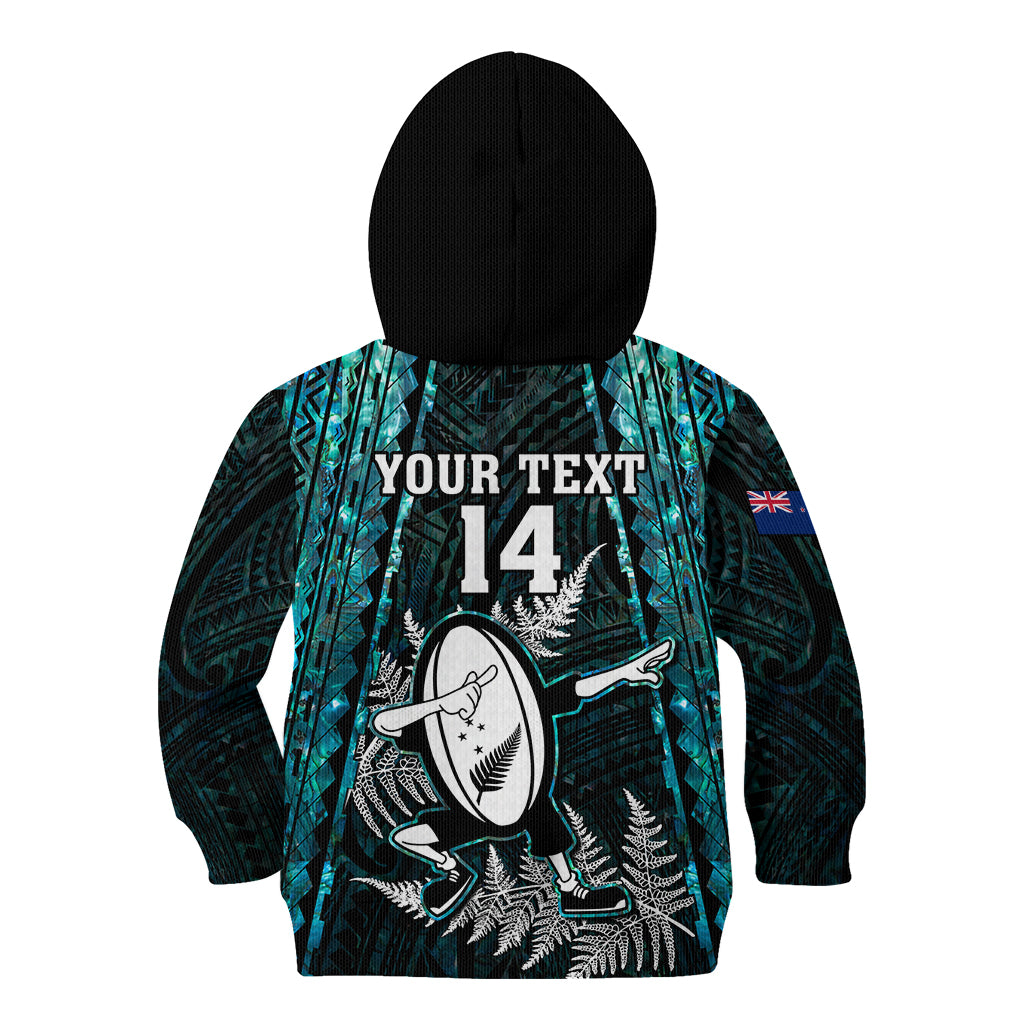 custom-new-zealand-silver-fern-rugby-kid-hoodie-aotearoa-all-black-dabbing-ball-with-maori-paua-shell